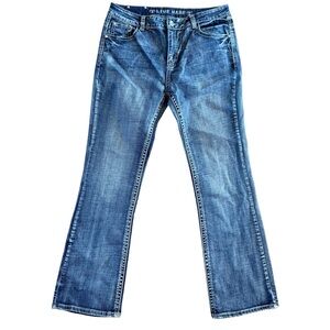 Live Hard Play Hard Rhinestone Embellished‎ Rodeo Jeans size 14